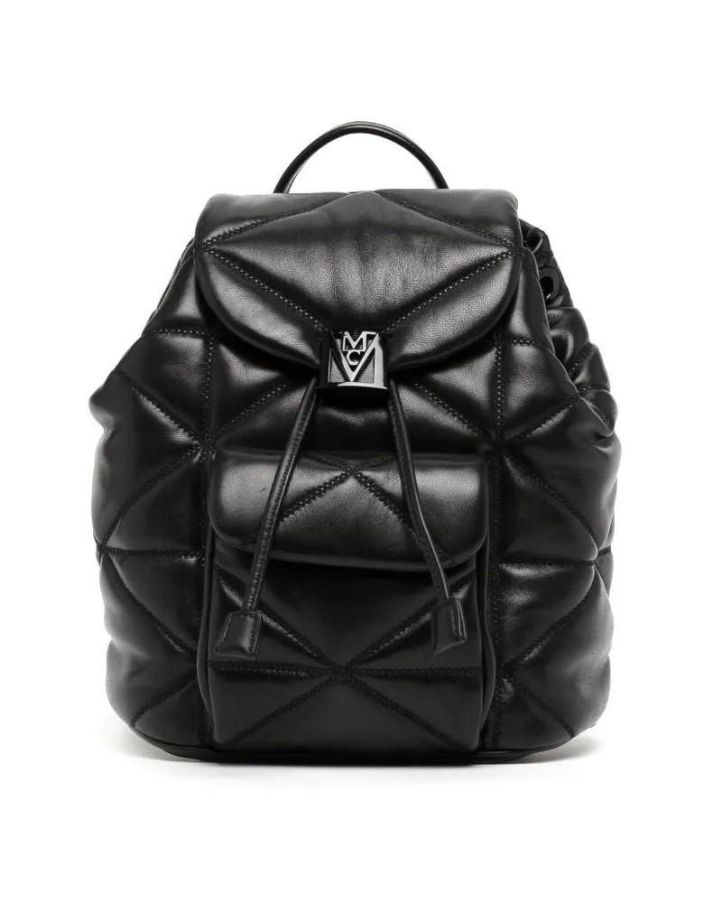 MCM Mini Rucksack mit Steppung - Schwarz Schwarz