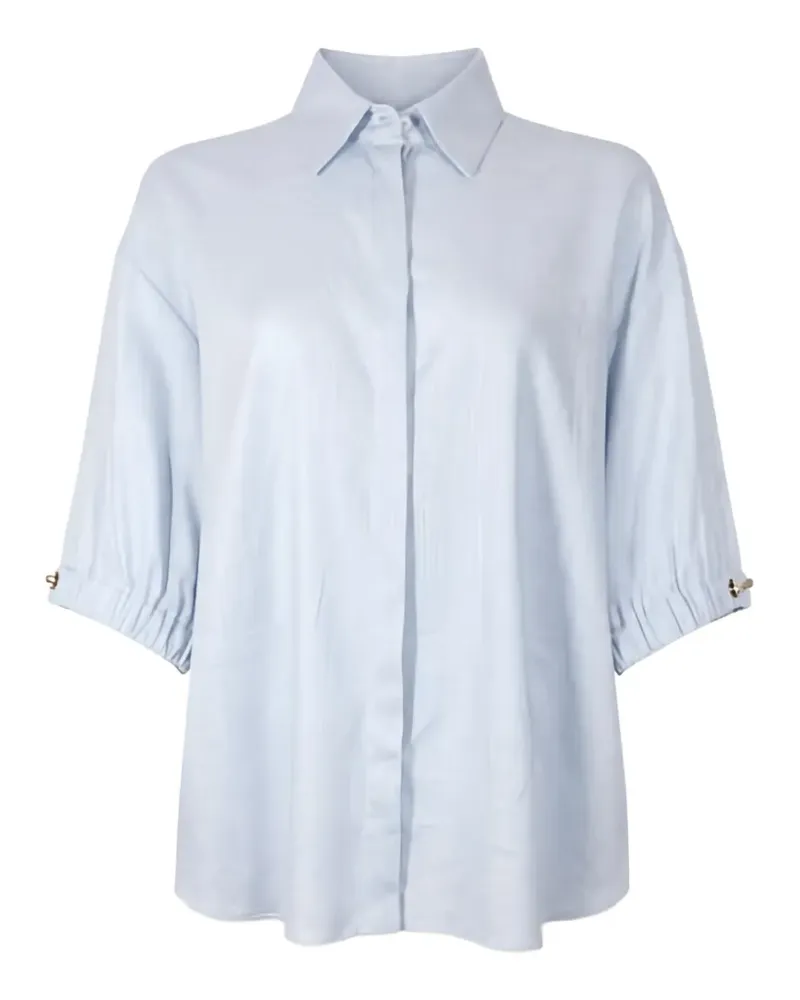 Herno T-Shirt mit Kordeldetail - Blau Blau