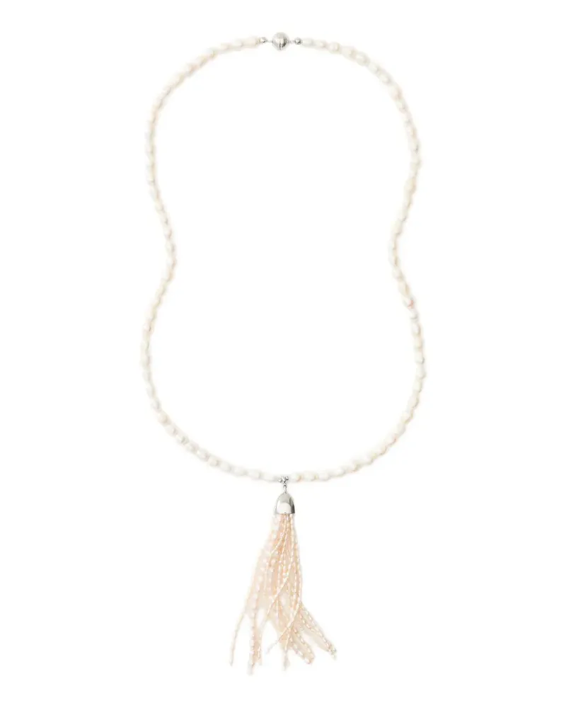 JULIETTA Delfina Linea Halskette mit Perlenquaste - Nude Nude