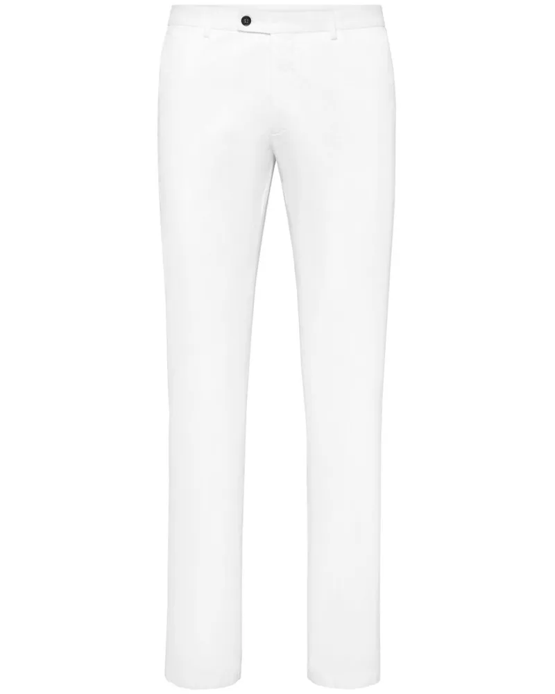 Philipp Plein Chino mit geradem Bein - Weiß Weiß