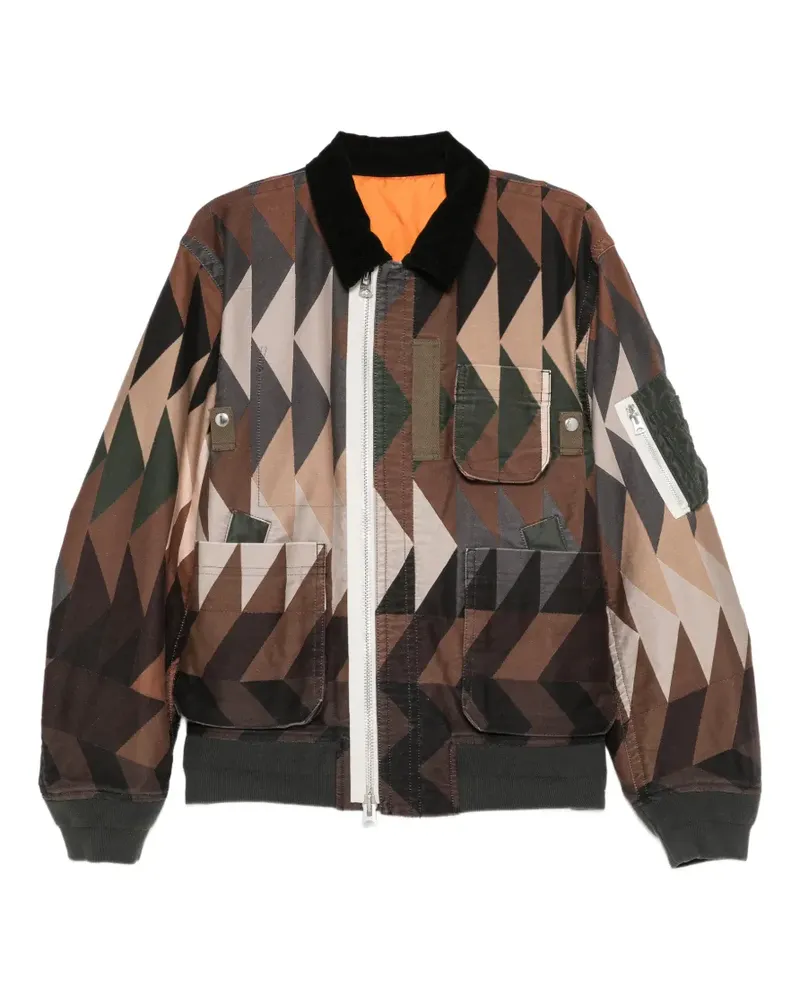 Sacai x  A.P.C. Steppjacke - Braun Braun