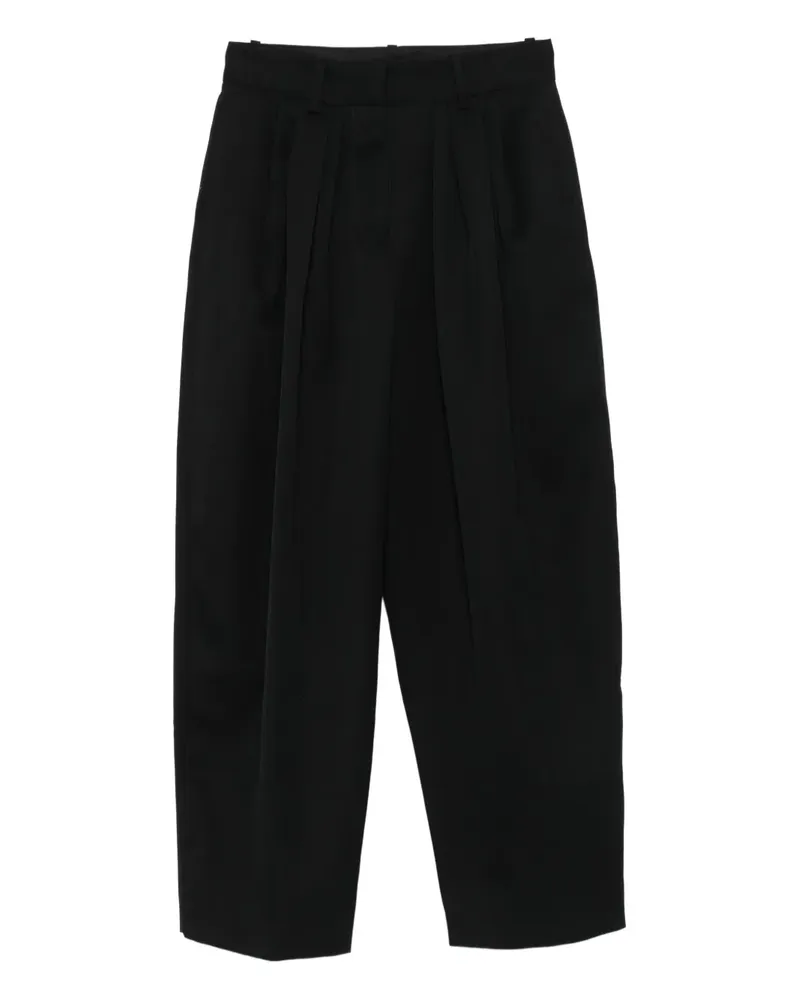 Isabel Marant pleated wool trousers - 01BK BLACK 01bk
