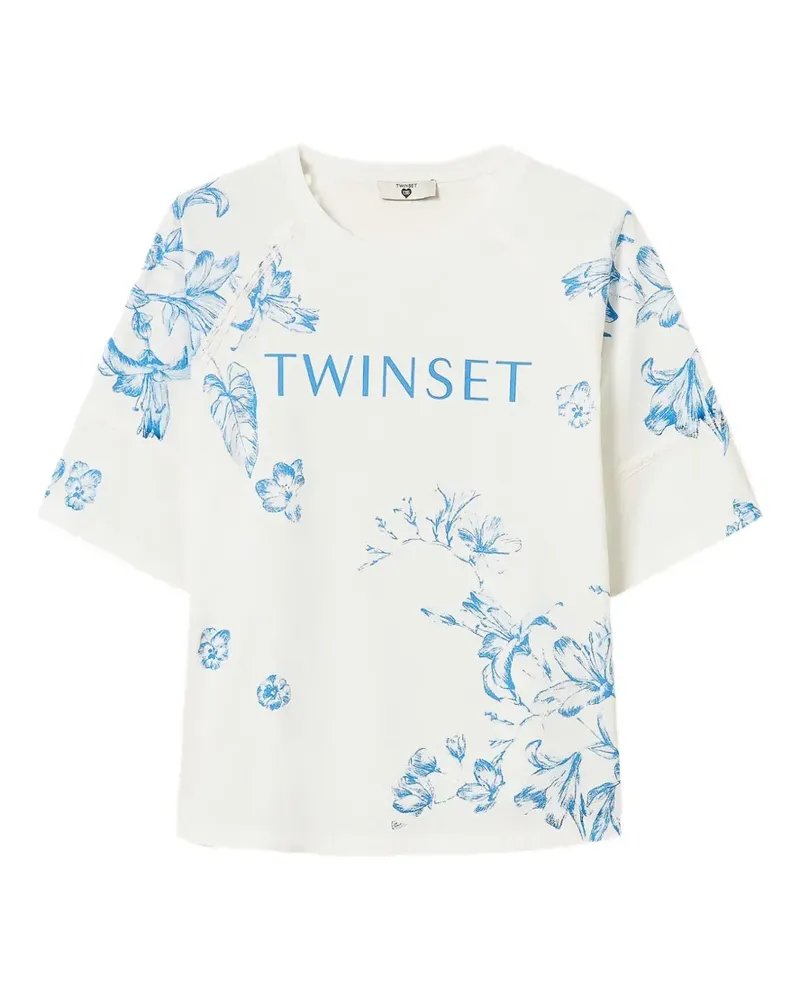 Twin-Set floral-print T-shirt - Weiß Weiß