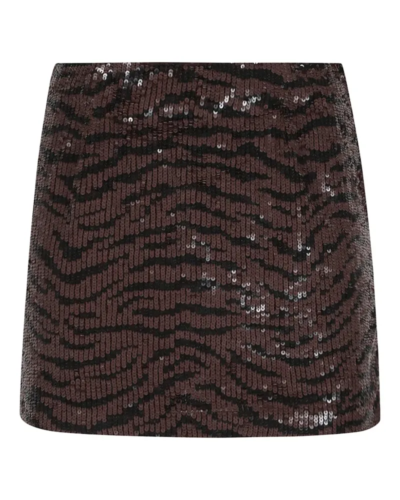 P.A.R.O.S.H. P.A.R.O H. Minirock mit Zebra-Print - Braun Braun