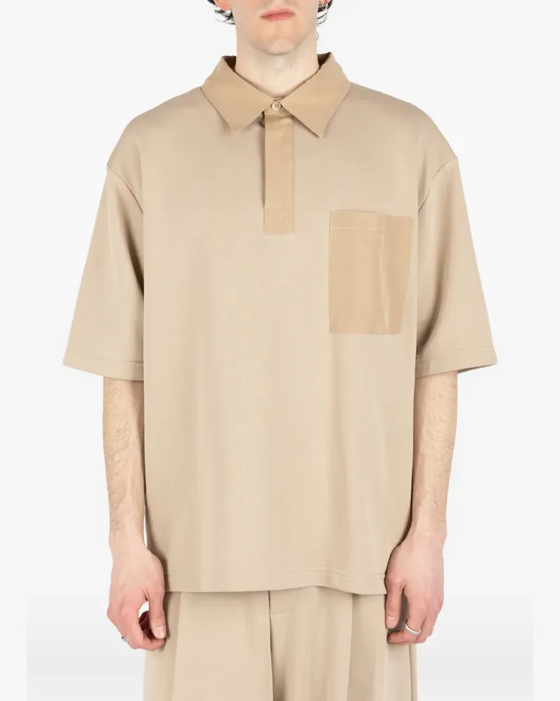 Société Anonyme Polo 92 patch-pocket polo shirt - Nude Nude