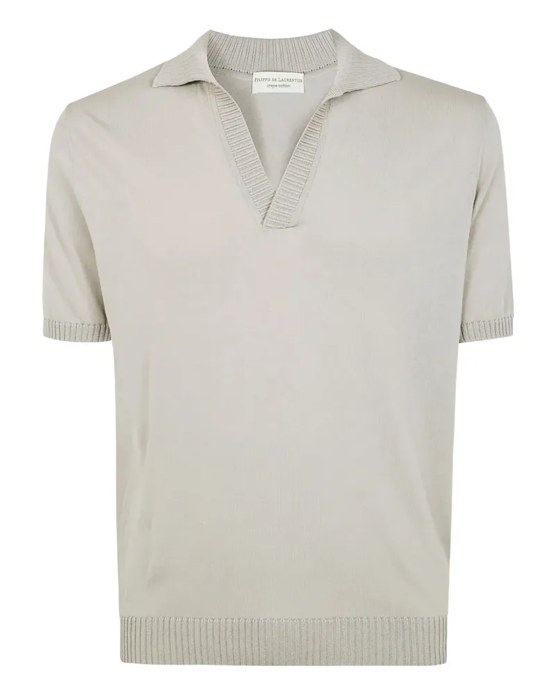 Filippo de Laurentiis Gestricktes T-Shirt - Grau Grau