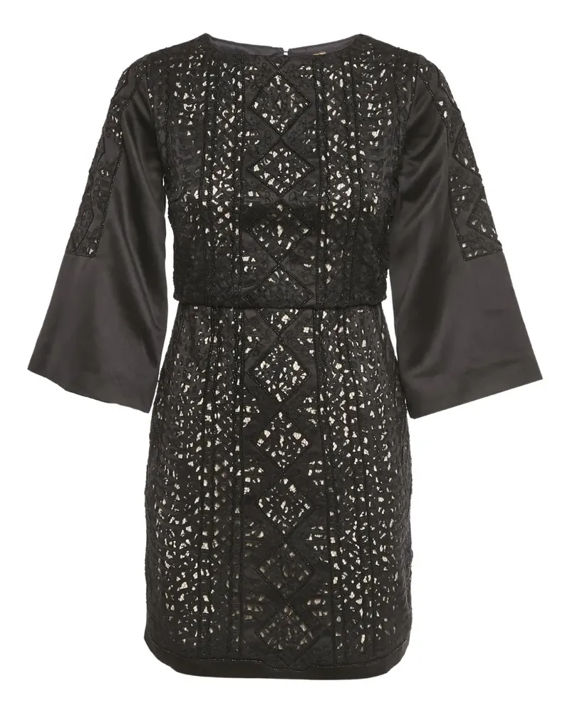 Maje Midikleid mit Reißverschluss - Schwarz Schwarz