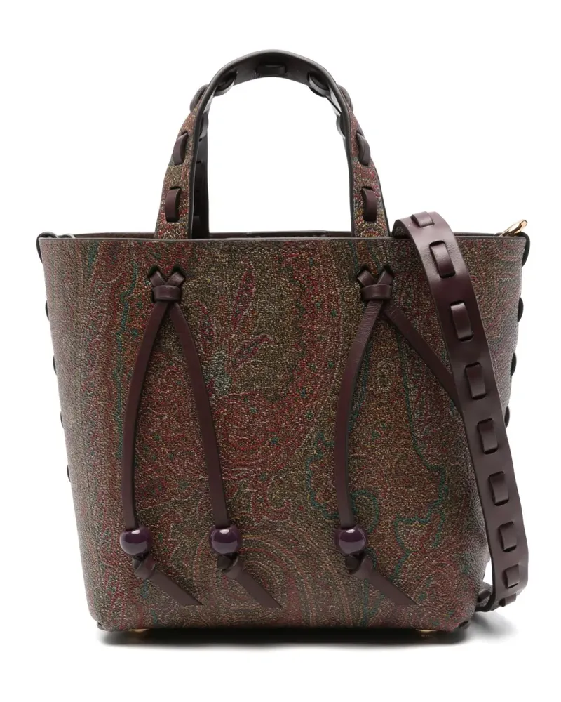 Etro Mini-Tasche mit Paisley-Print - Braun Braun