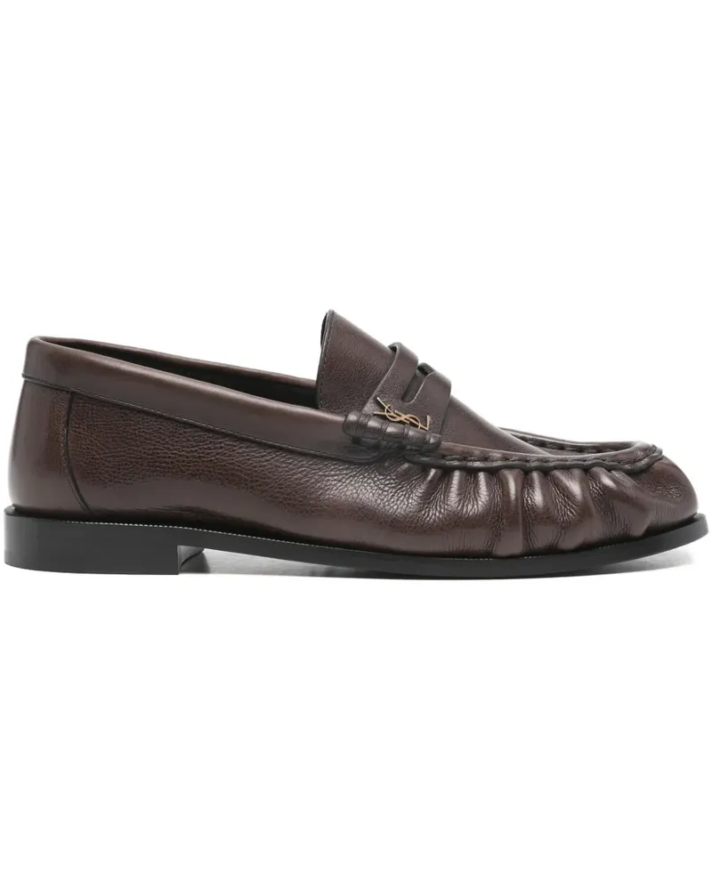 Saint Laurent leather loafers - Braun Braun