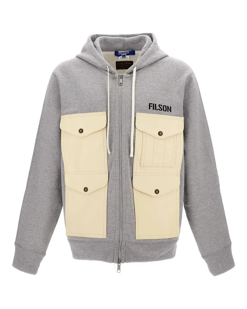 Junya Watanabe Kapuzenjacke mit Kordelzug - Grau Grau