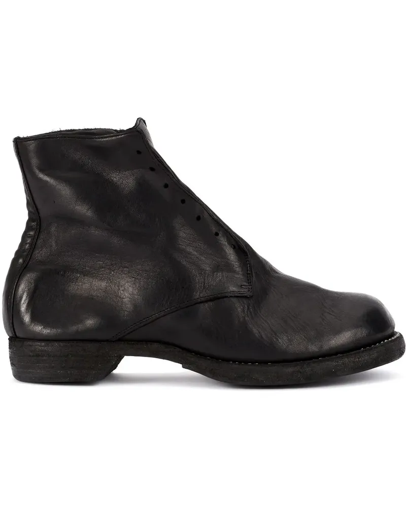 GUIDI Stiefel aus Leder - Schwarz Schwarz