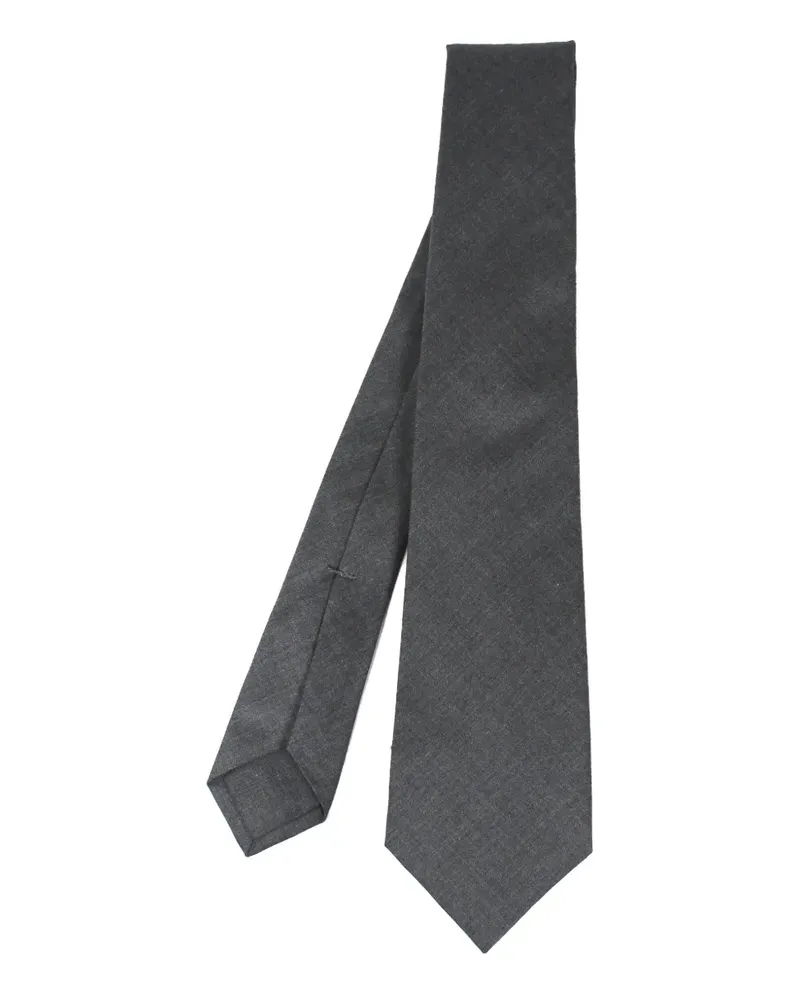 Kiton Krawatte aus Wolle - Grau Grau