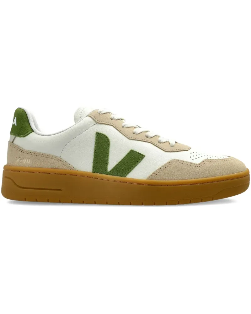 VEJA V-90 Sneakersaus Wildleder - Weiß Weiß