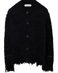 Namacheko Axan Cardigan in Distressed-Optik Schwarz