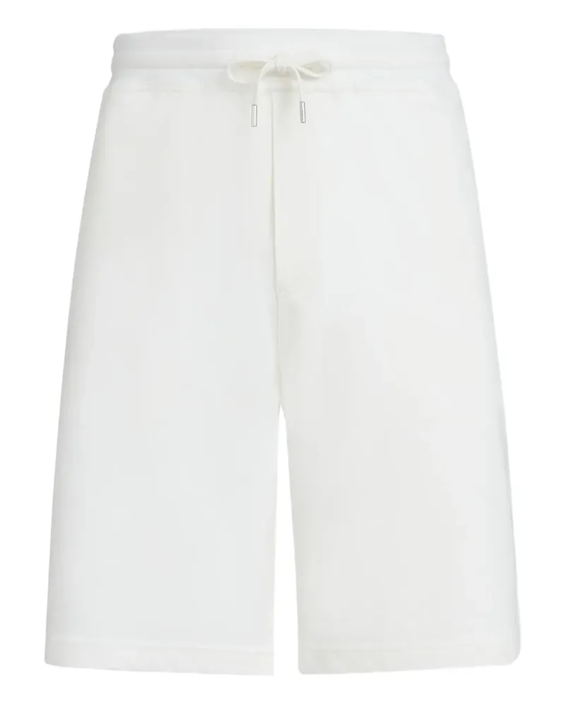 Brunello Cucinelli Kordelzug-Shorts mit Reißverschlusstasche - Weiß Weiß