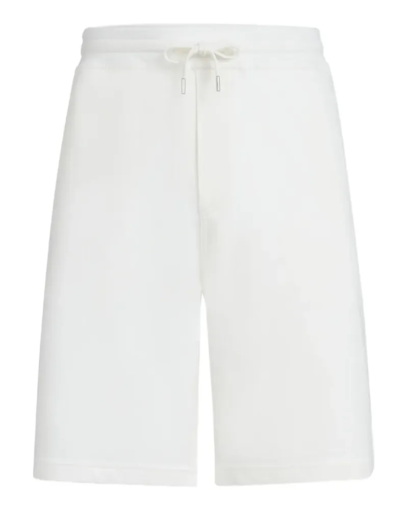 Brunello Cucinelli Kordelzug-Shorts mit Reißverschlusstasche - Weiß Weiß