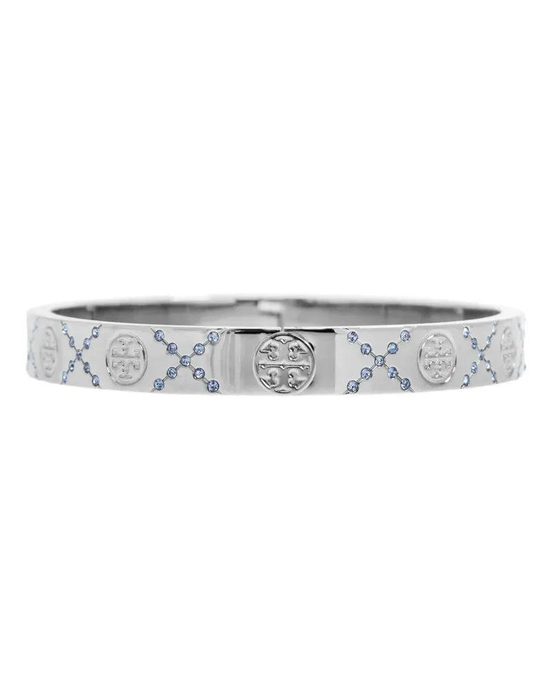 Tory Burch Armband mit Logo-Prägung - Silber Silber