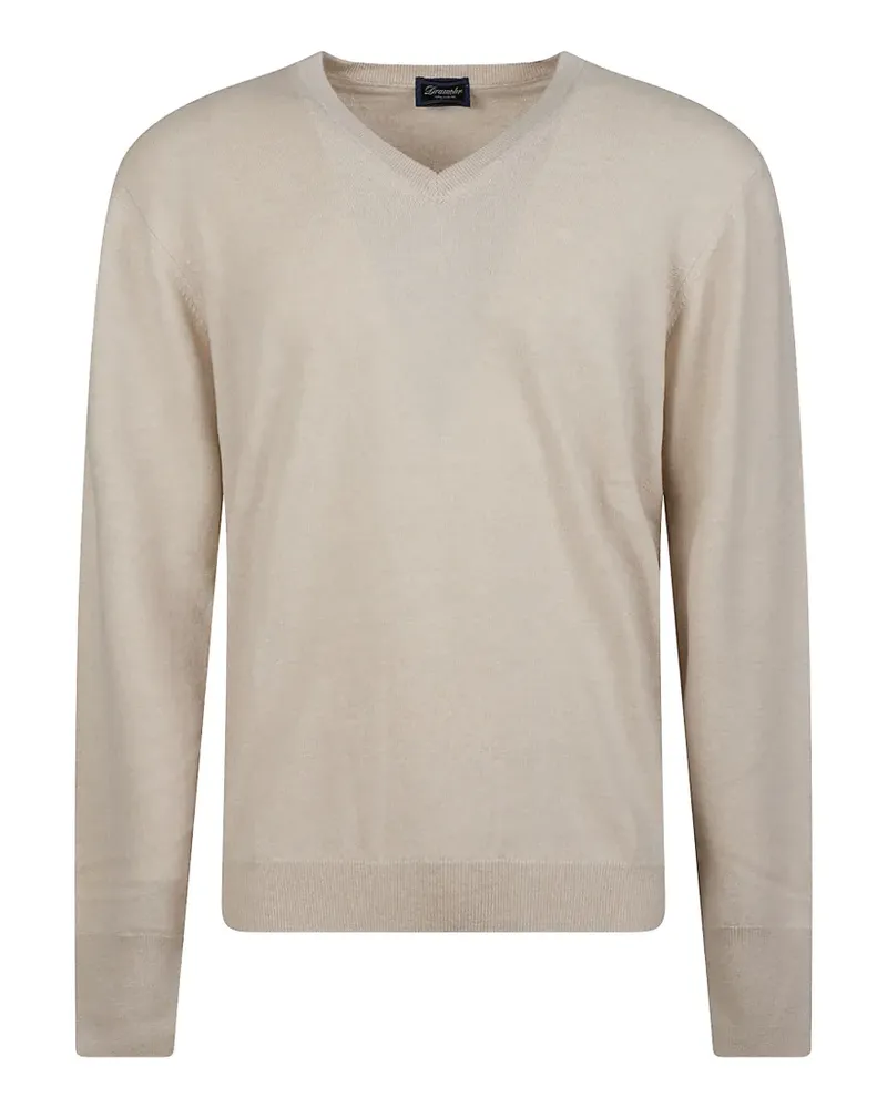 Drumohr  Fein gestrickter Pullover - Nude Nude
