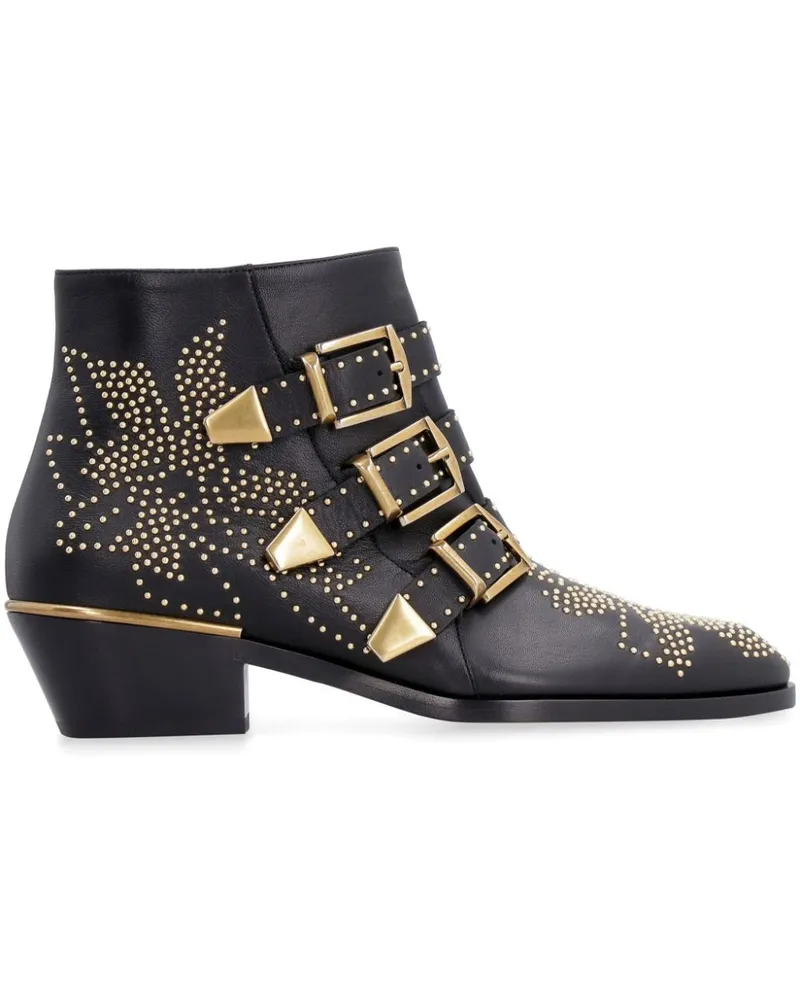 Chloé Susanna' Stiefeletten mit Nieten - Schwarz Schwarz