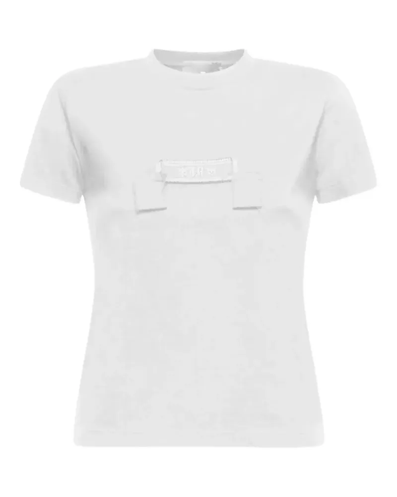 John Richmond Besticktes T-Shirt - Weiß Weiß