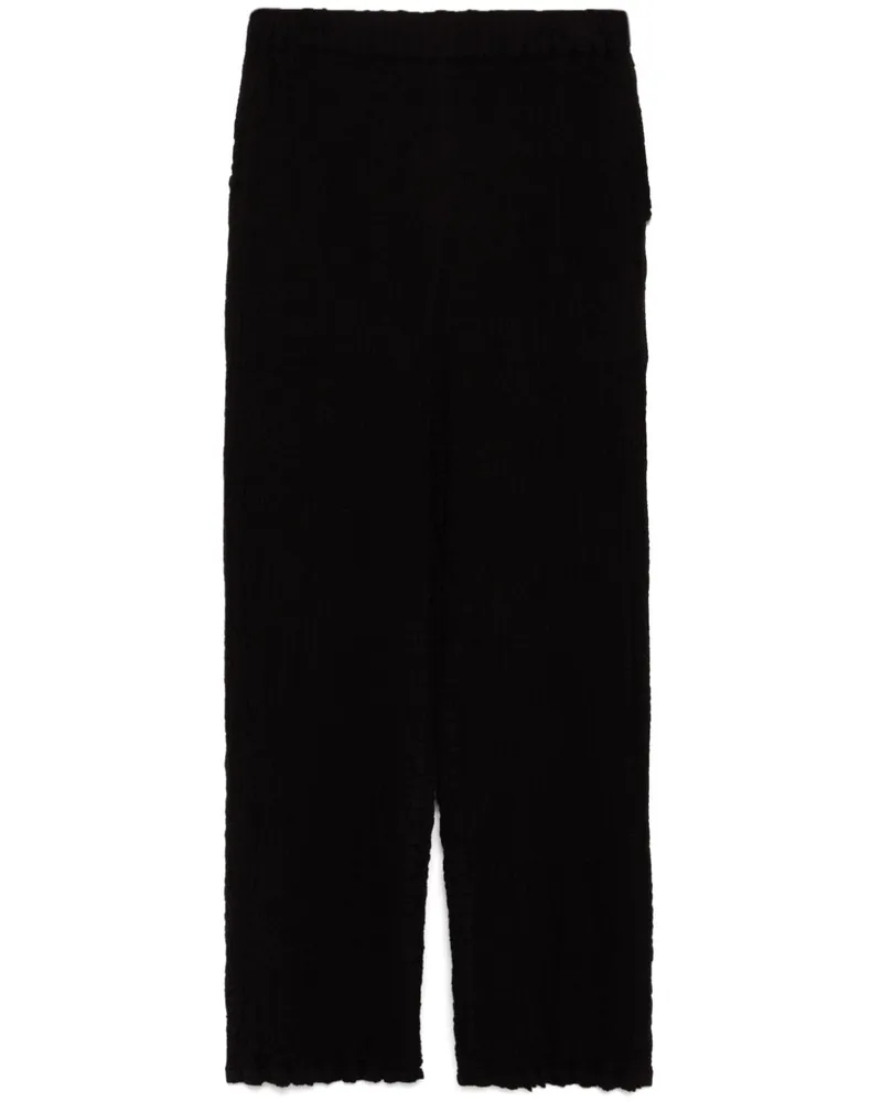 Issey Miyake Hose mit Mesh-Detail - Schwarz Schwarz
