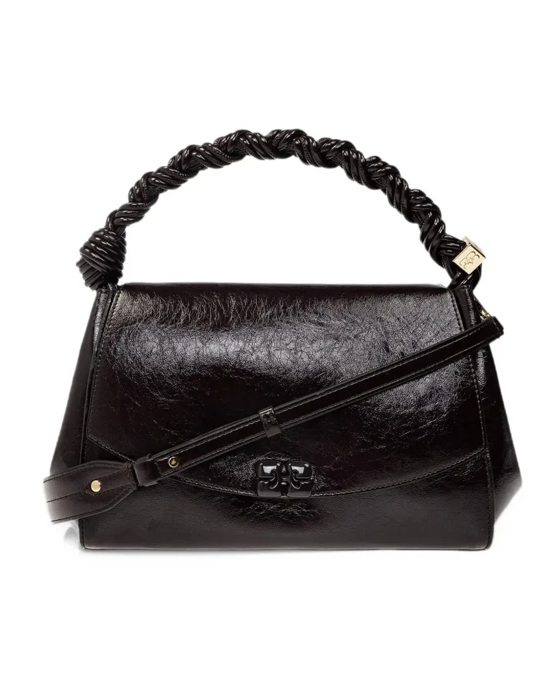 Ganni Very Bou Tasche in Glanzbraun Braun