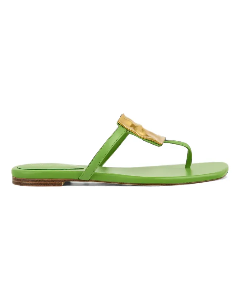 Marc Cain Sandalen mit gehämmertem Schild - Grün Grün