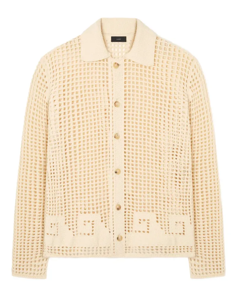 Alanui Where the Wave Begins Hemd mit Lochmuster - Nude Nude