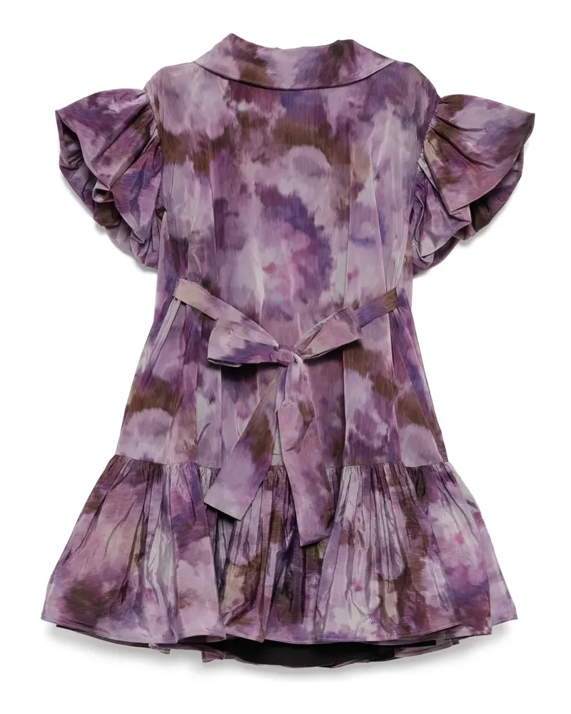 Amsale Kleid aus Taft - Violett Violett