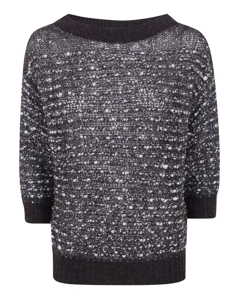 D.EXTERIOR open-knit sweater - Braun Braun