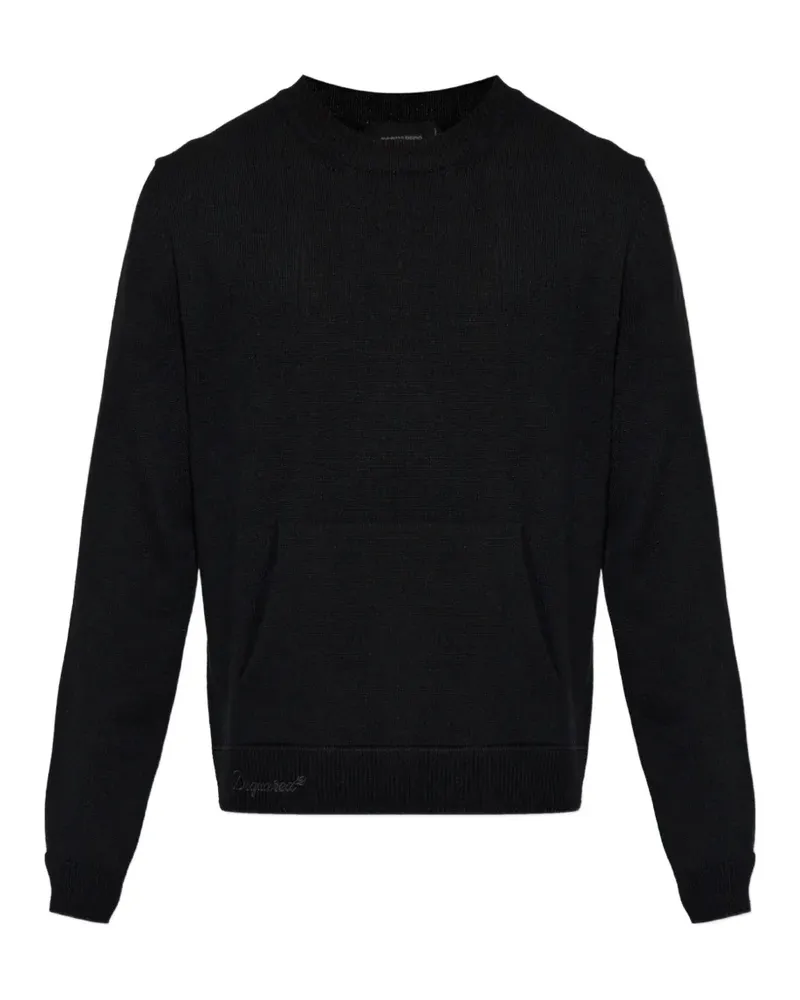 Dsquared2 Pullover mit Logo-Stickerei - Schwarz Schwarz