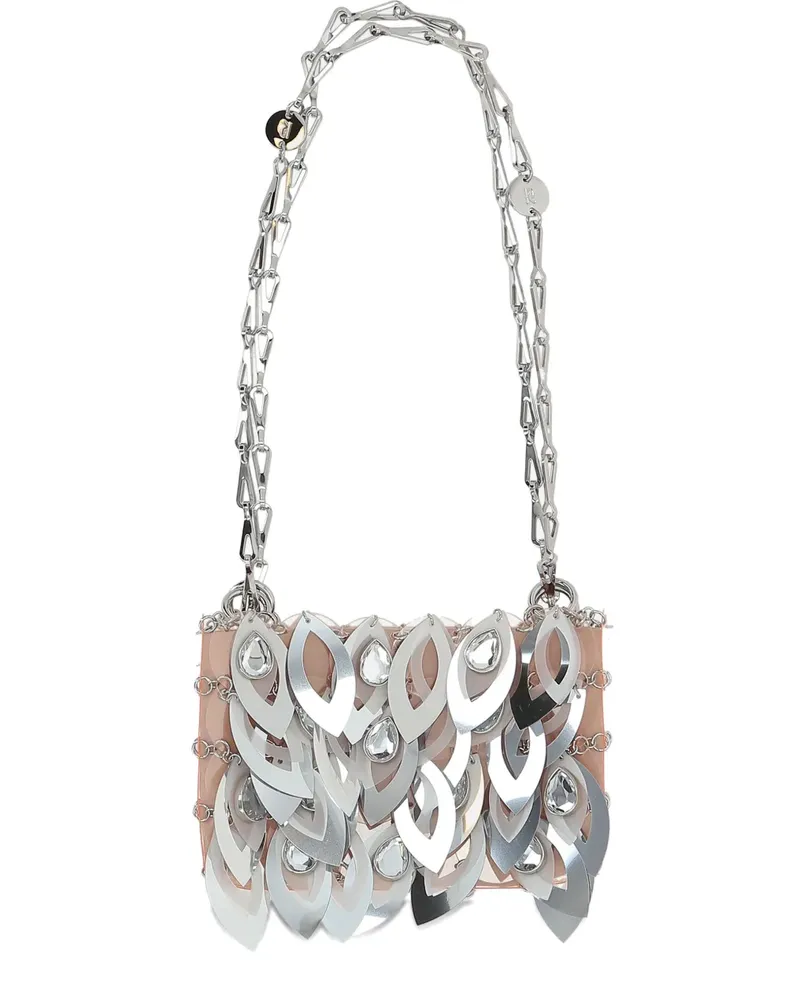 Paco Rabanne Verzierte Schultertasche - Silber Silber