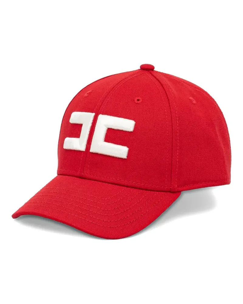 Elisabetta Franchi Baseballkappe mit Logo-Stickerei - Rot Rot