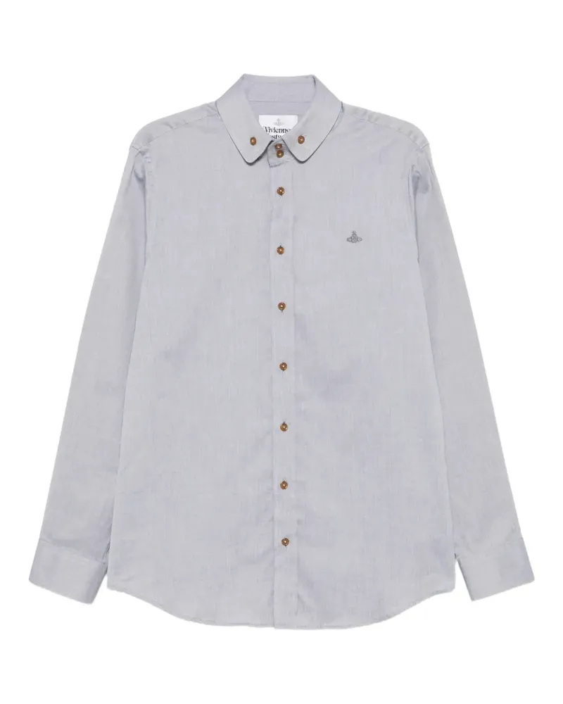 Vivienne Westwood Hemd mit Orb-Stickerei - Blau Blau