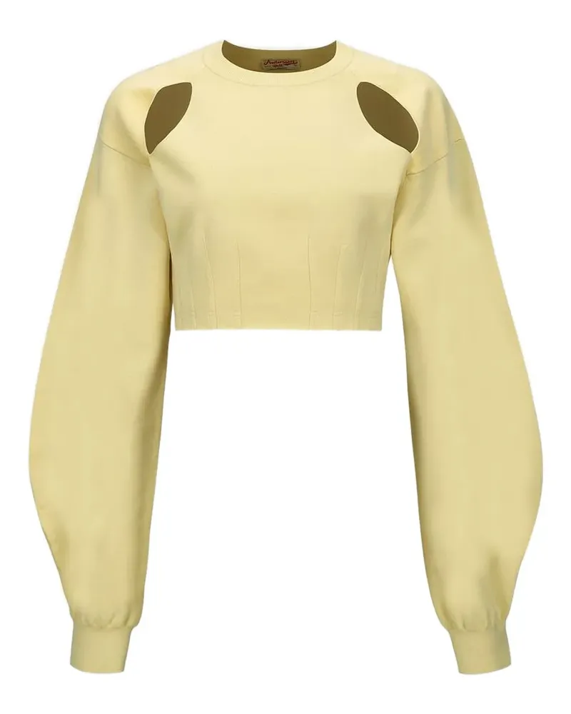 Andersson Bell Sweatshirt mit Cut-Out - Gelb Gelb