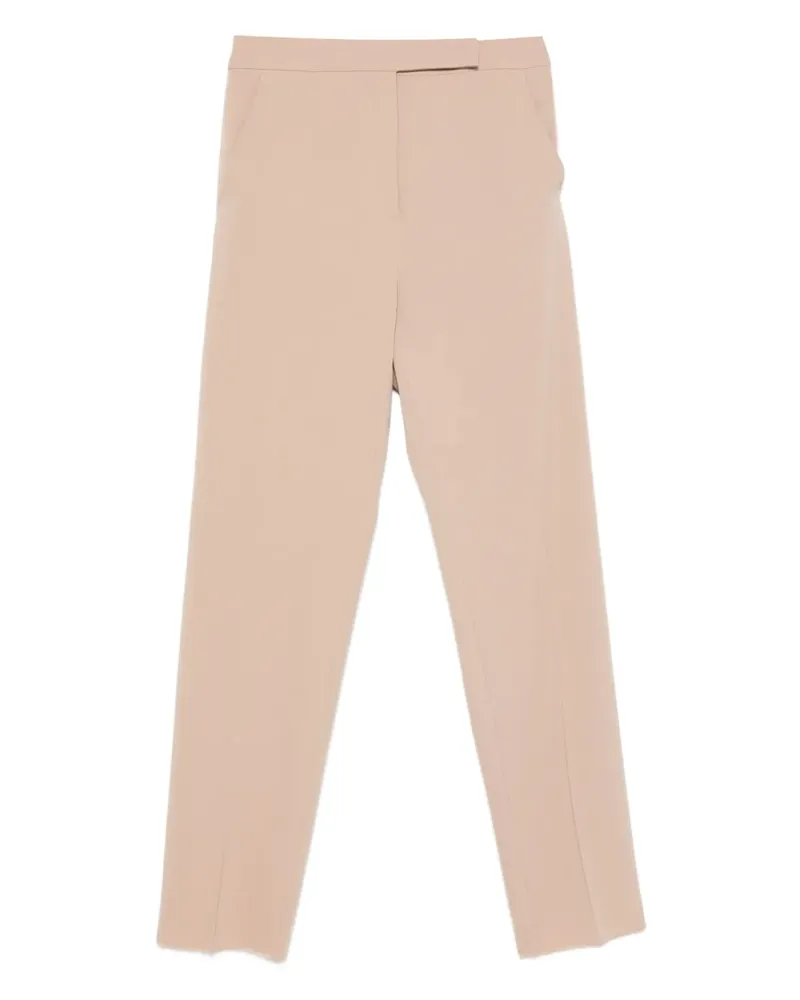 Max Mara Pocket Hose mit unbearbeitetem Saum - Nude Nude