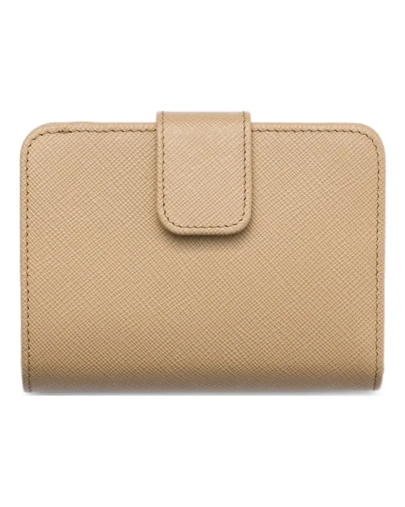 Prada Strukturiertes Portemonnaie - Nude Nude