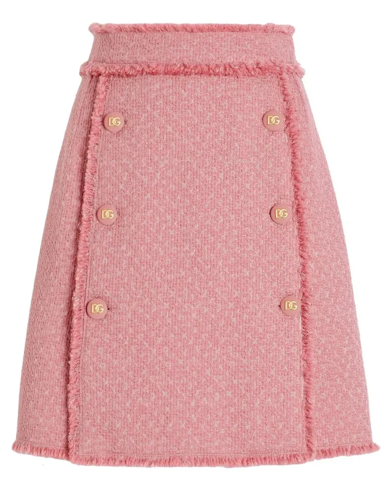 Dolce & Gabbana Minirock mit Logo-Gravur - Rosa Rosa