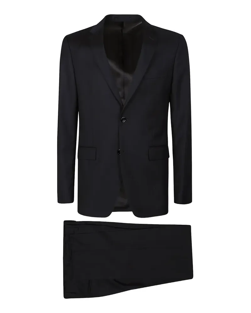 LARDINI wool single-breasted suit - Schwarz Schwarz