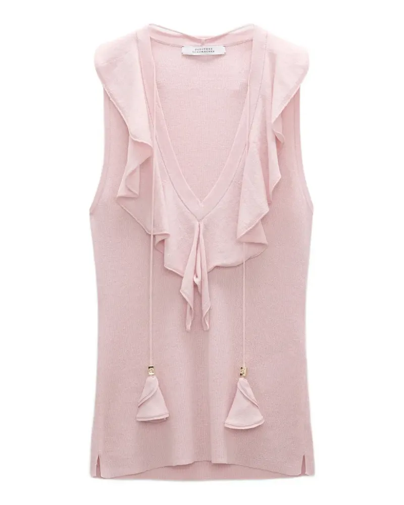Dorothee Schumacher Top mit Rüschen - Rosa Rosa