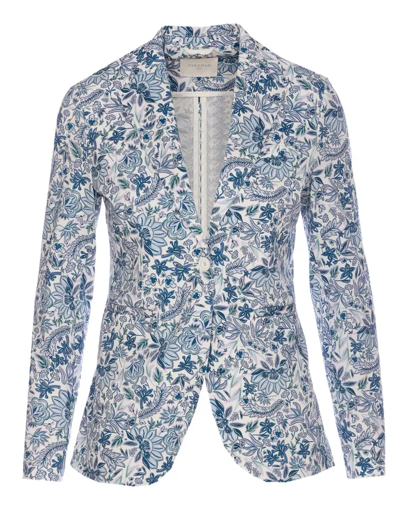 CIRCOLO 1901 Blazer mit Blumen-Print - Blau Blau