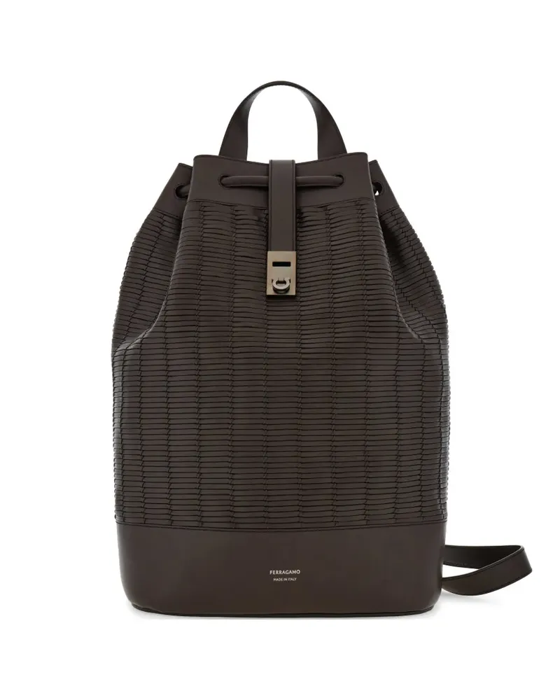 Ferragamo Sailor backpack - Braun Braun