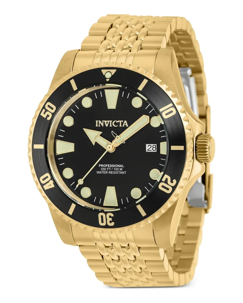 Invicta Pro Diver Armbanduhr 44mm - Schwarz Schwarz