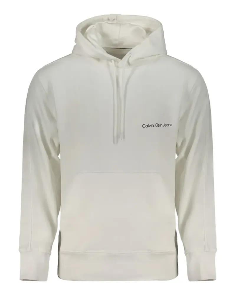Calvin Klein logo-print cotton hoodie - Nude Nude