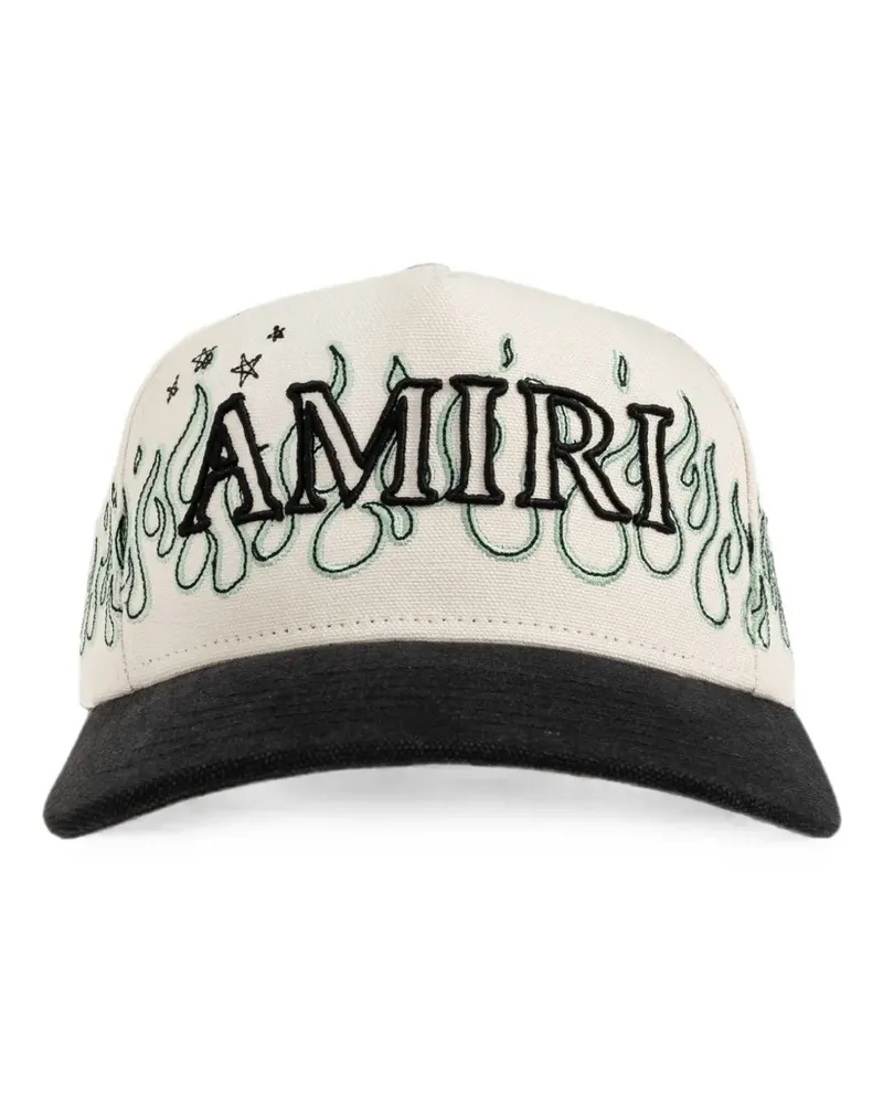 Amiri logo-embroidered baseball cap - Nude Nude