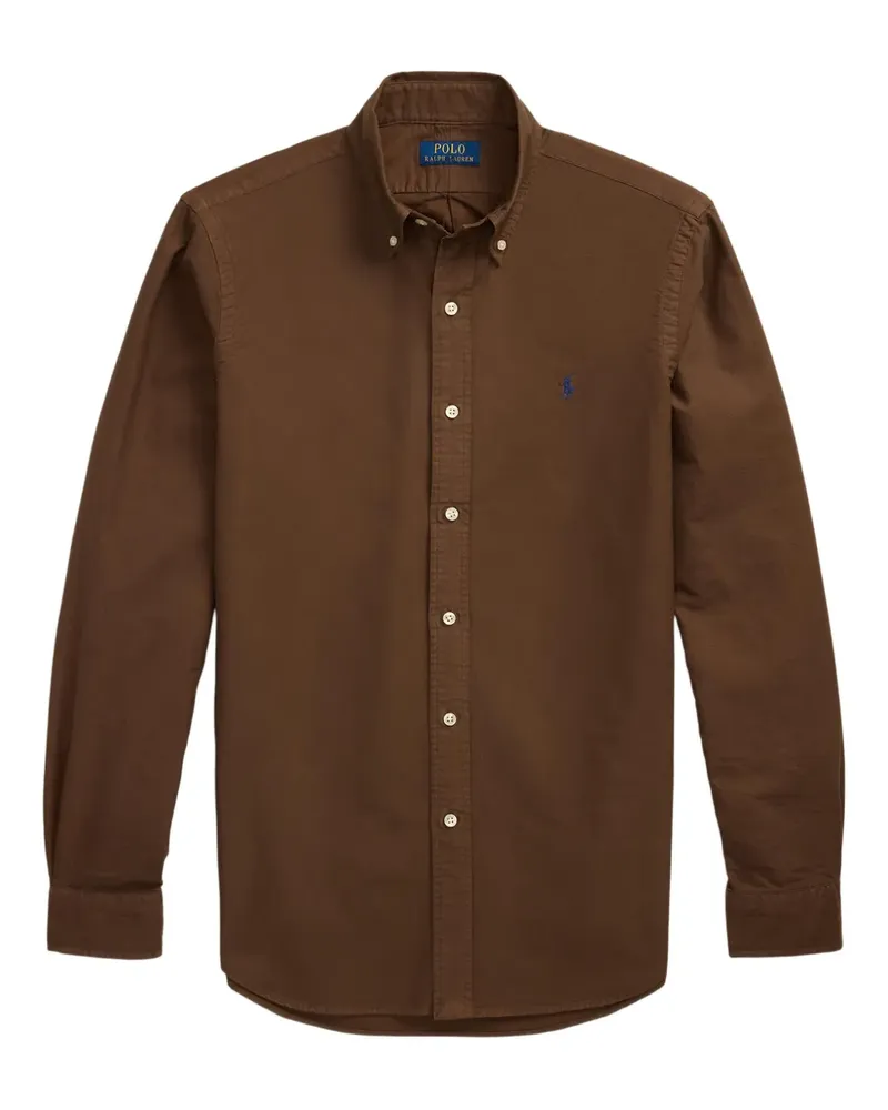Ralph Lauren Stückgefärbtes Oxford-Hemd - Braun Braun
