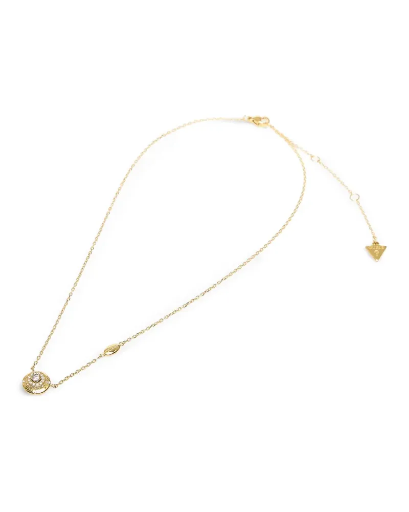 Guess crystal-embellished pendant necklace - Gold Gold