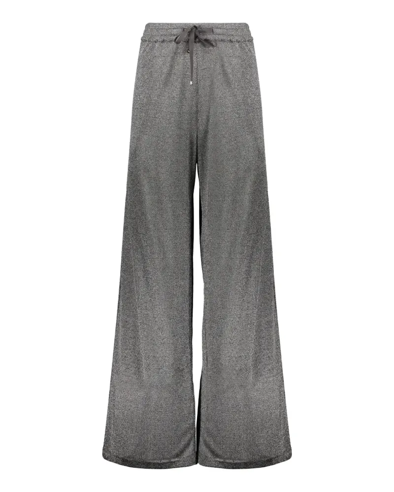 Herno Weite Hose mit Kordelzug - Grau Grau