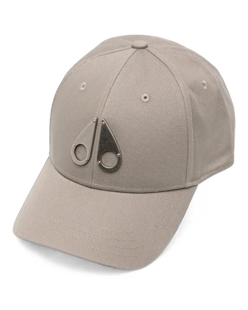 Moose Knuckles logo-plaque baseball cap - Nude Nude