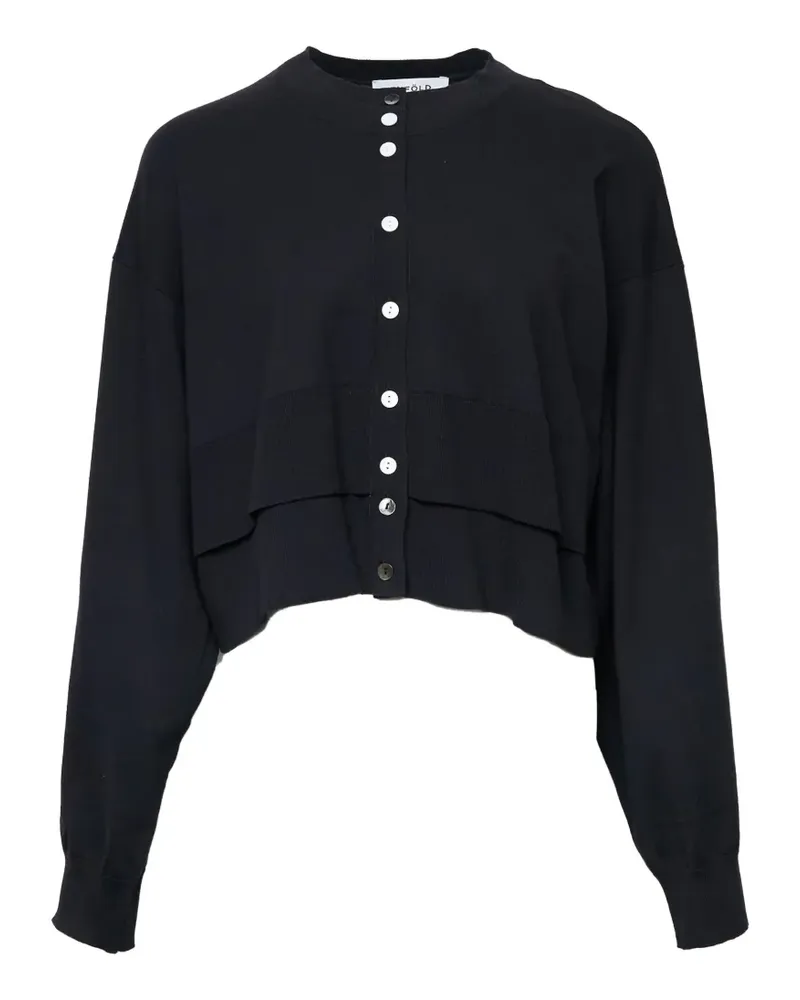 ENFÖLD layered-hem cardigan - Schwarz Schwarz